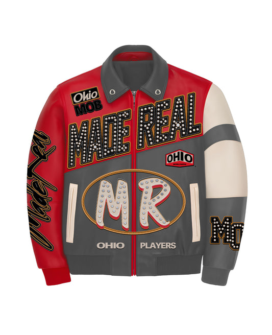 MADE REAL “OHIO PLAYERS” LEATHER COAT